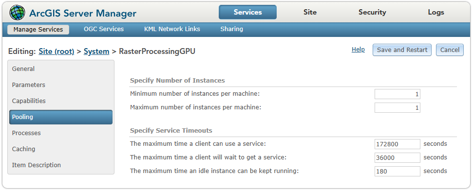 Set up the raster processing GPU.